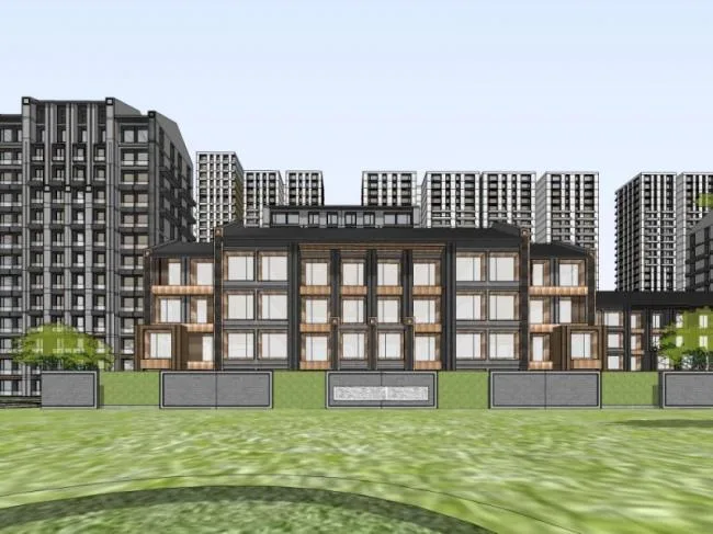 Sketchup Residential Model | Super high-rise residential buildings in modern style