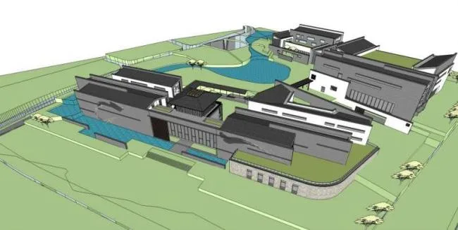 Sketchup Cultural Model | Multi story Museum, Cultural Architecture, Chinese Style