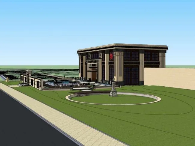 Sketchup Business Model | Multi story Commercial Club, Chinese Style