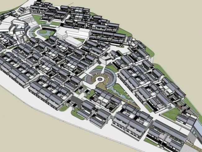 Sketchup Villa Model | Villa Residential Complex, Chinese Style