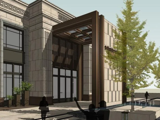 Sketchup Business Model | Sales Office, Classical Style, Commercial Architecture