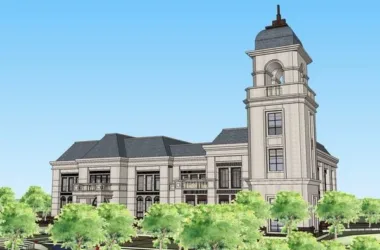 SketchUp Model: Multi-Story French Classical Residential Sales Office-BIM WORLD
