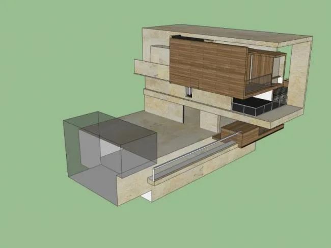 Sketchup Villa Model | Solo Villa, Modern Style