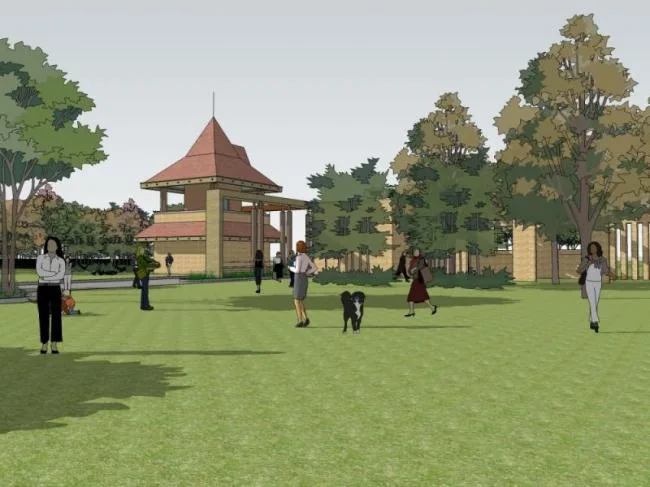 Sketchup Landscape Model | Tourist Scenic Area Landscape, Classical Style