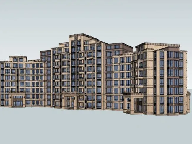 Sketchup Residential Model | Multi story Residence, Modern Style
