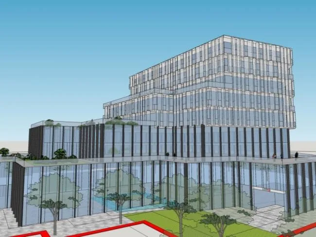 Sketchup Office Model | Multi story Office Building, Modern Style