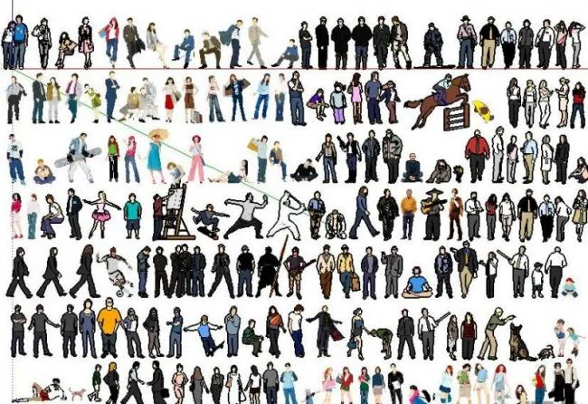 Sketchup Material Model | Su Small Character Component Material, Architectural Model Component Material