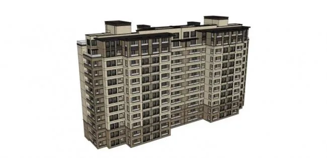 Sketchup Residential Model | Small and High rise Residential Buildings, Residential Buildings, Classical Style