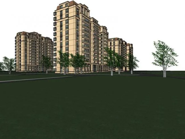 Sketchup Residential Model | Small and High rise Residential Buildings, Residential Buildings, Classical Style