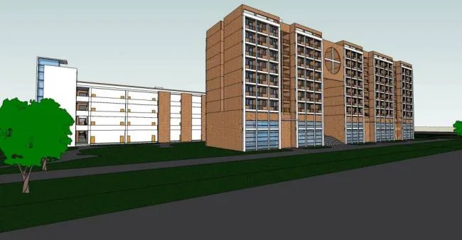 Sketchup School Model | Multi story School, Teaching Building, Educational Architecture, Modern Style