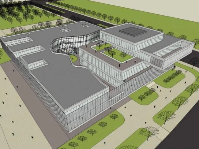 Sketchup Cultural Model | Multi story Museum, Cultural Architecture, Modern Style