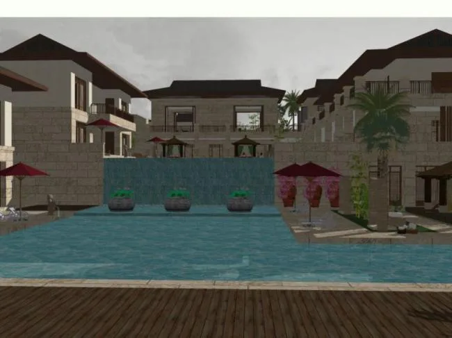 Sketchup Business Model | Clubhouse, Modern Style