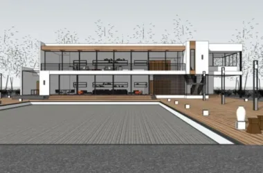 Modern Solo Villa Design | SketchUp 3D Model-BIM WORLD