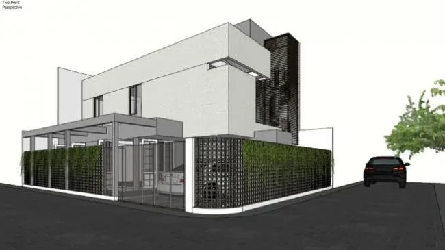 Modern Solo Villa Design in SketchUp Model