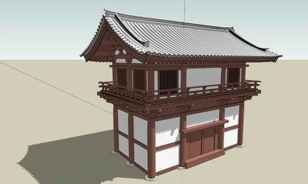 SketchUp Model of Multi-Story Song Dynasty Building | Traditional Chinese Ancient Architecture
