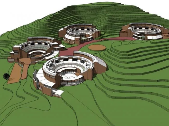Sketchup Business Model | Mountain Club, Modern Style