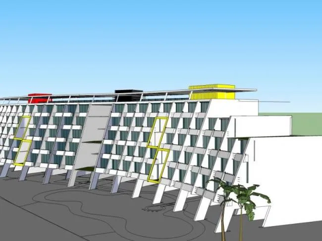 Sketchup Hotel Model | Multi story Hotel, Modern Style