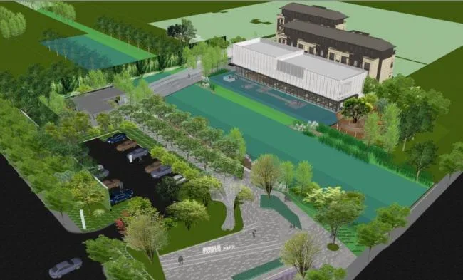 Sketchup Landscape Model | Villa, Modern Style, Landscape