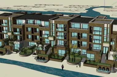 Modern Multi-Row Villa Design in SketchUp-BIM WORLD