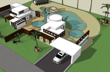 Modern Solo Villa Design | SketchUp 3D Model-BIM WORLD