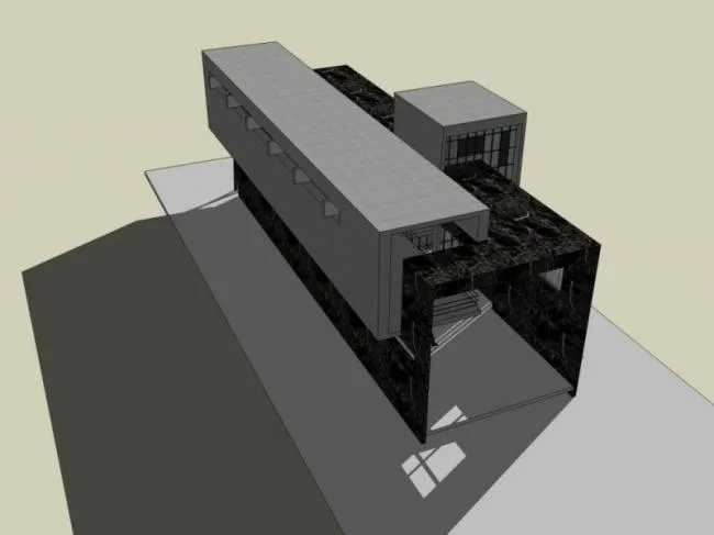 Sketchup Business Model | Sales Office, Modern Style