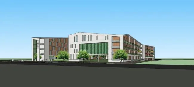 Sketchup School Model | Multi story School, Educational Building, Teaching Building, New Chinese Style