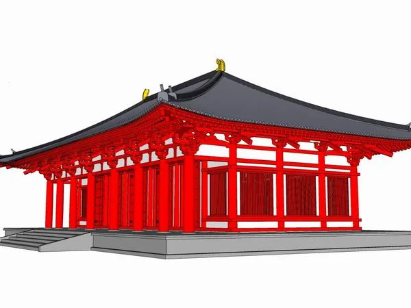 Sketchup Ancient Architecture Model | Multi story Temple, Chinese Style, Ancient Temple, Ancient Architecture