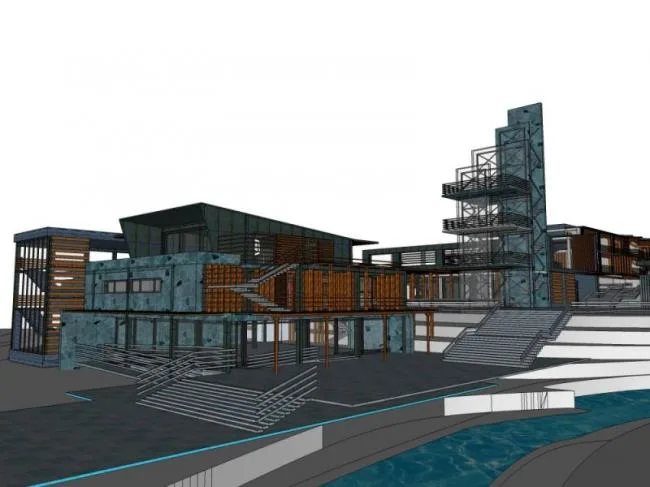 Sketchup Hotel Model | Multi story Hotel, Modern Style