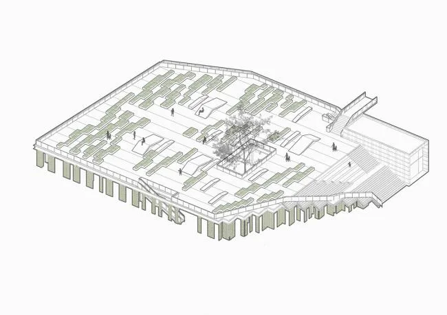 BIM Architecture | A touch of greenery in the city: Planting Platform and Experience Hall/Ink Photography Architectural Design Firm