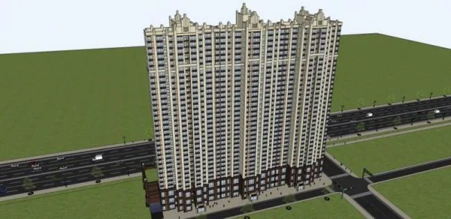 Sketchup Residential Model | Super Tall Residential, Classical Style