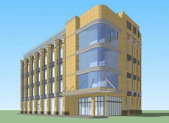 Sketchup Office Model | Multi story Office Building, Modern Style