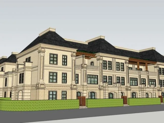 Sketchup Villa Model | Multi row Villa, Modern Style