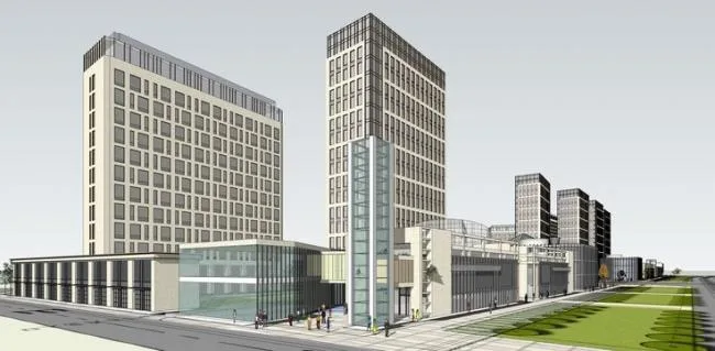 Sketchup Residential Model | High rise residential, ground floor commercial, residential building, modern style
