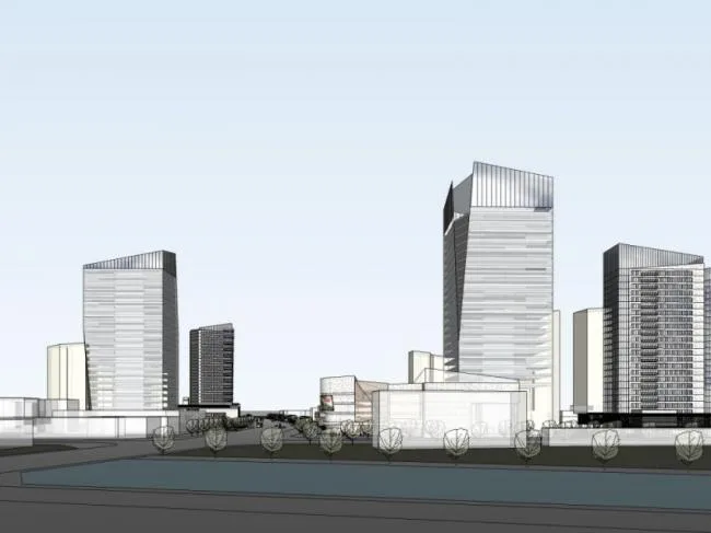 Sketchup Complex Model | Multi story Commercial Complex, Office Building, Residential, Modern Style