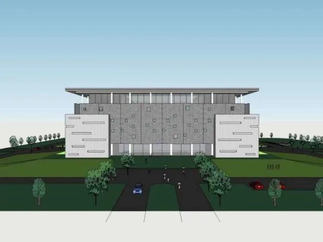Sketchup School Model | Multi story School Teaching Building, Campus Educational Architecture, Modern Style