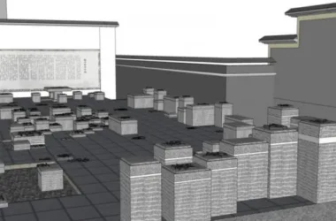 Chinese-Style Courtyard Landscape Model in SketchUp-BIM WORLD