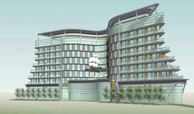 Sketchup Hotel Model | Multi story Hotel, Modern Style