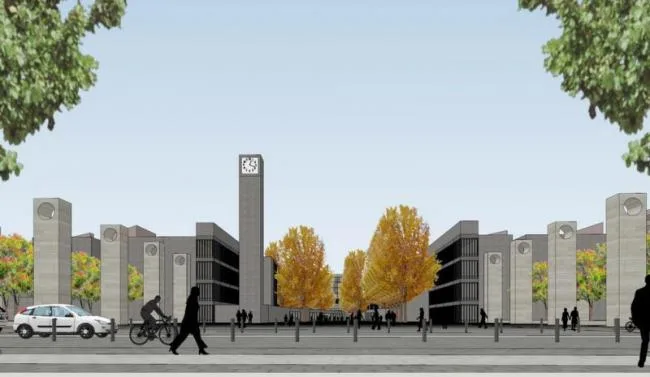Sketchup Planning Model | Multi story Tianjin University Campus Planning, Modern Style
