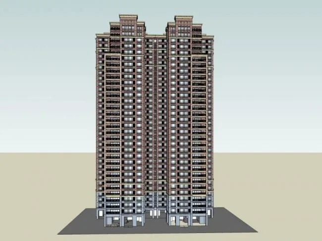 SketchUp Residential Models: Super High-Rise and Classical Style Buildings