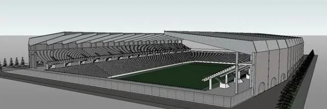 Sketchup Sports Arena Model | Multi story Sports Arena, Modern Style