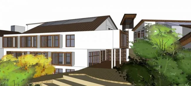 Sketchup Hotel Model | Multi story Resort Hotel, European Classical Style