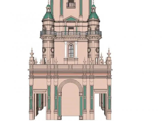 Sketchup Ancient Architecture Model | Tower, Multi story, Classical Style, Ancient Architecture