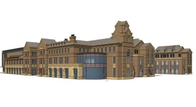 Sketchup Business Model | Multi story Commercial Street, European Classical Style