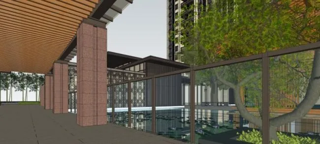 SketchUp Landscape Model: Residential Garden Design with Chinese Influence