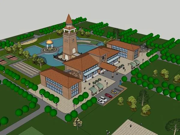 Sketchup Business Model | Multi story Entertainment Club, Commercial, Classical Style