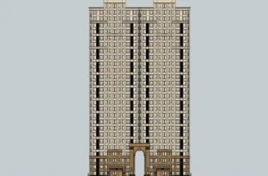 SketchUp Residential Model | Classic-Style Super High-Rise Building-BIM WORLD