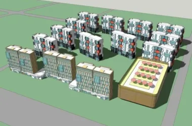 Modern Mid-to-High Rise Residential Architecture in SketchUp-BIM WORLD