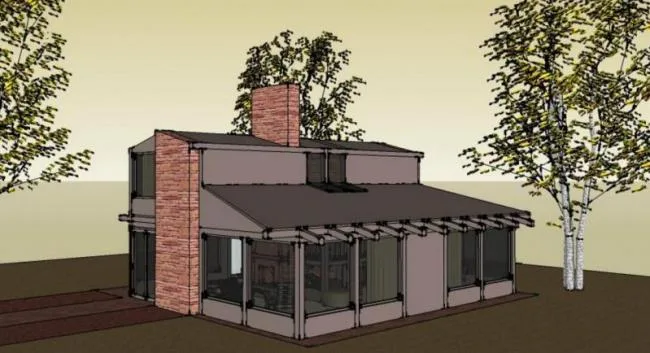 Sketchup Villa Model | Solo Villa, Modern Style