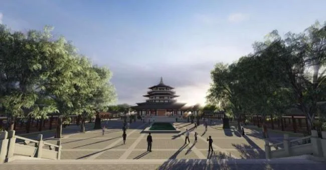 Sketchup Landscape Model | Park Landscape, Chinese Style, Chinese Garden, Ancient Architecture