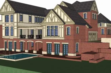 Classical Single-Family Villa Model in SketchUp-BIM WORLD